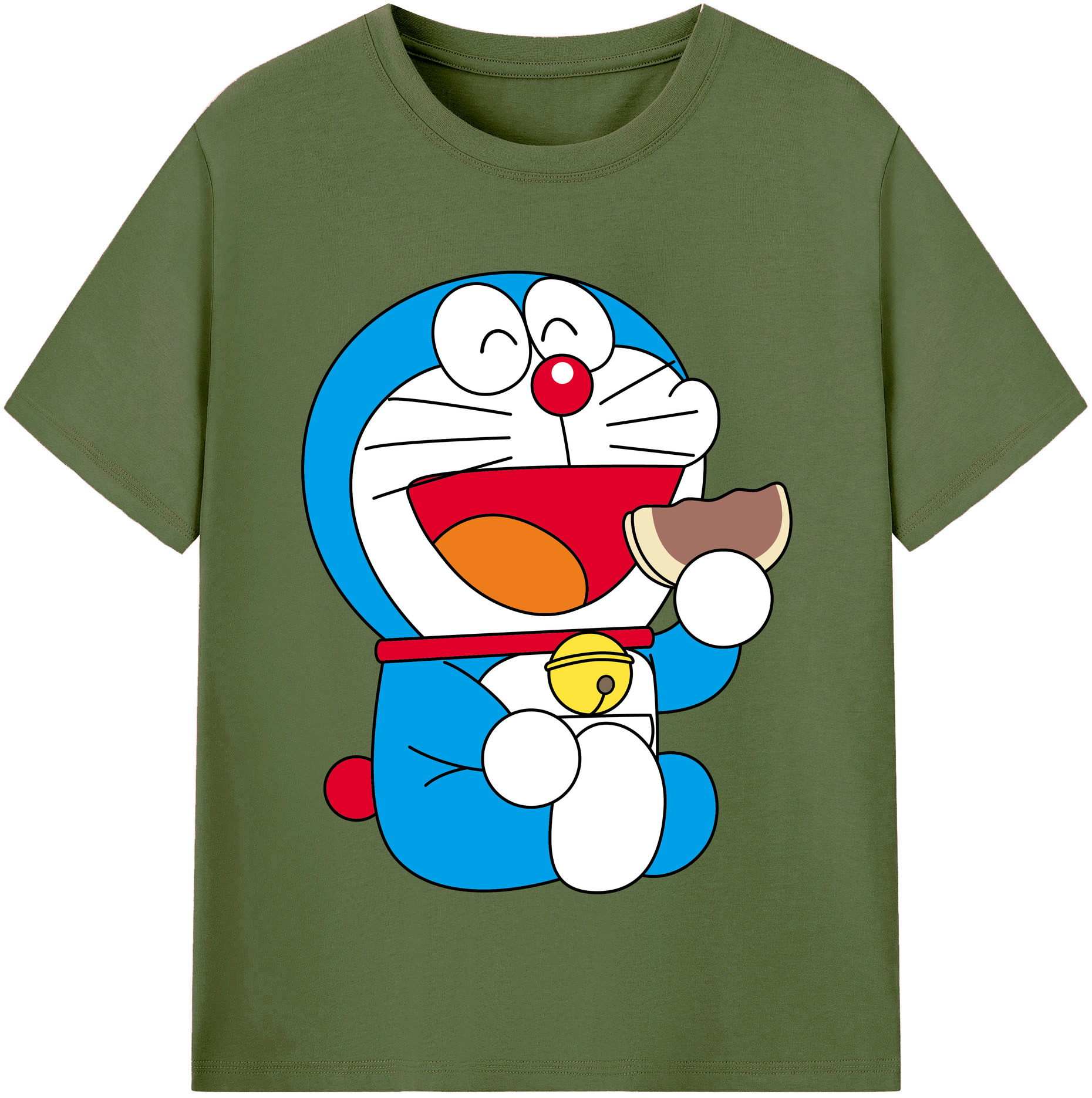 （画像用） ドラえもん Doraemon 綿100％半袖Tシャツ（フロントプリント）